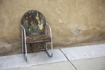 Chair, Stucco Wall W